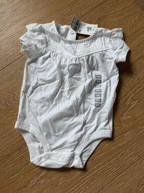 Baby Bgosh • White Eyelet Bodysuit